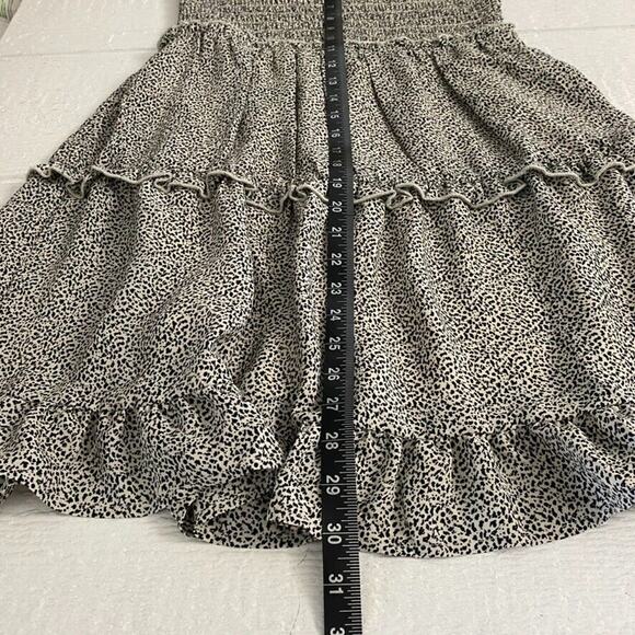 Sienna Sky Women Dress Medium Black Ditsy 90s Y2k Day-Date Picnic Sundress - Picture 15 of 16